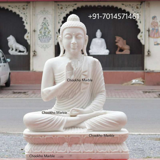 White Marble Buddha
