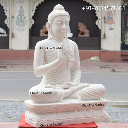 White Marble Buddha