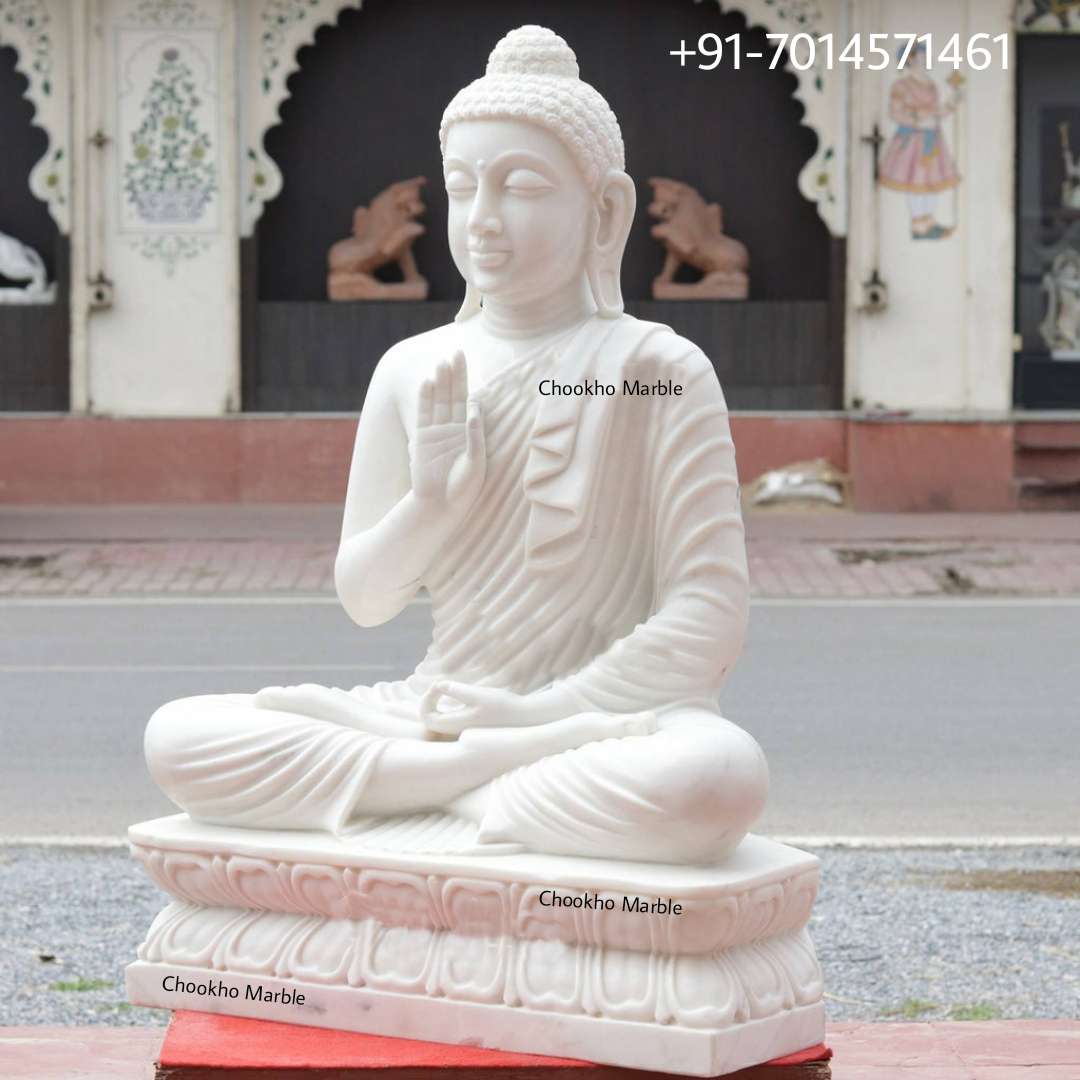 White Marble Buddha
