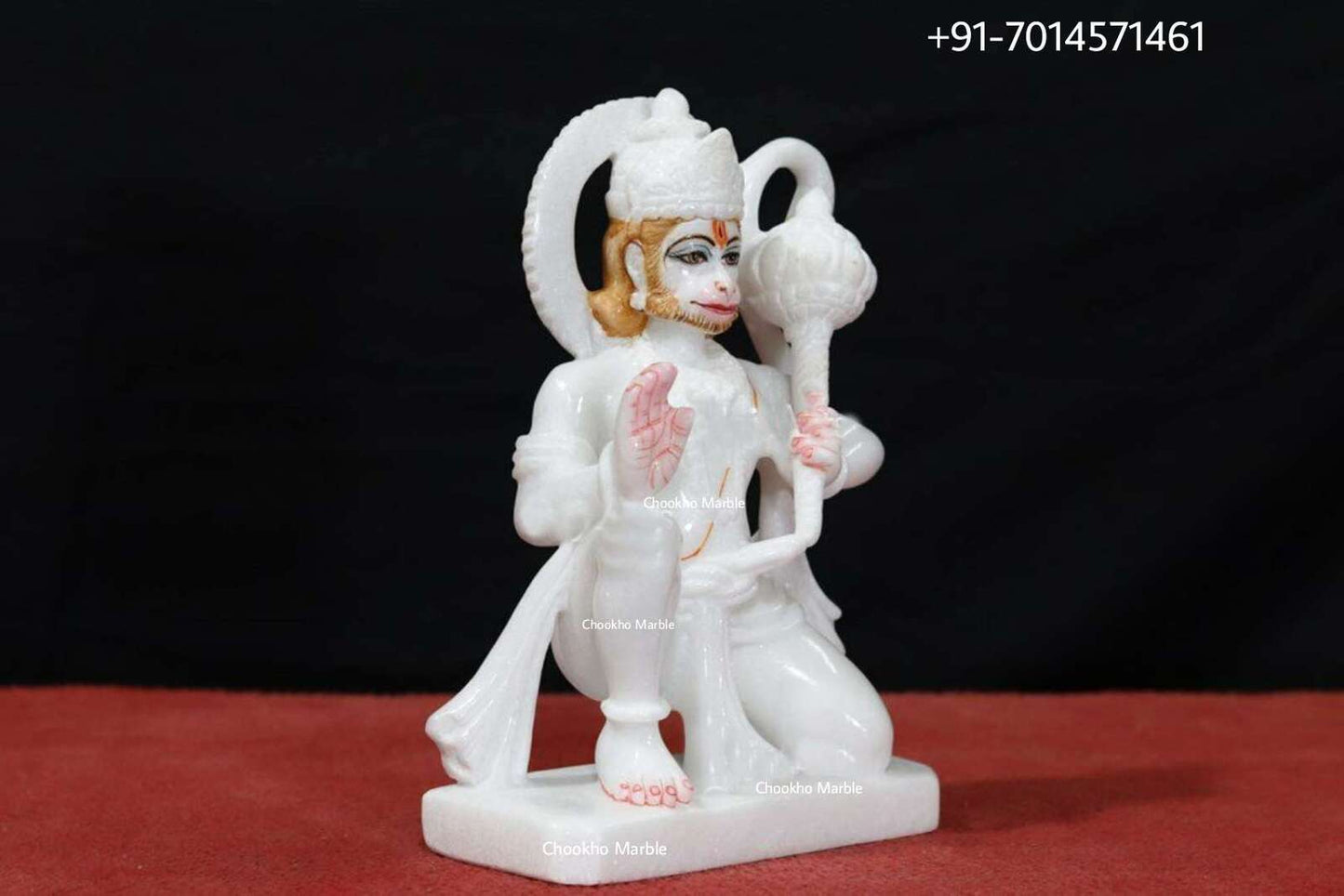 White Marble Hanuman Murti