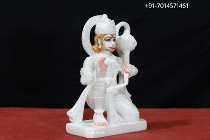 White Marble Hanuman Murti