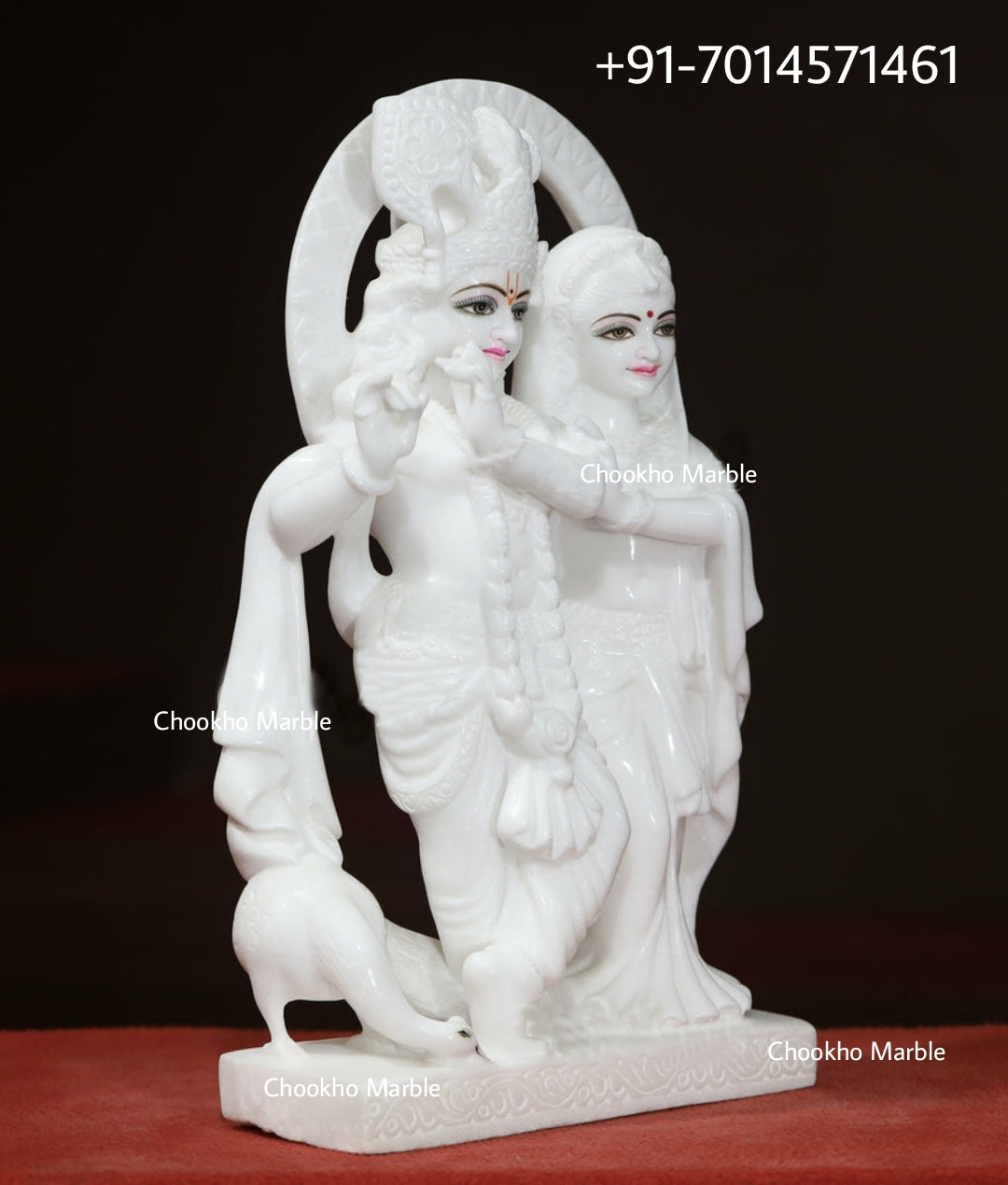 Marble Radha Krishna Statue