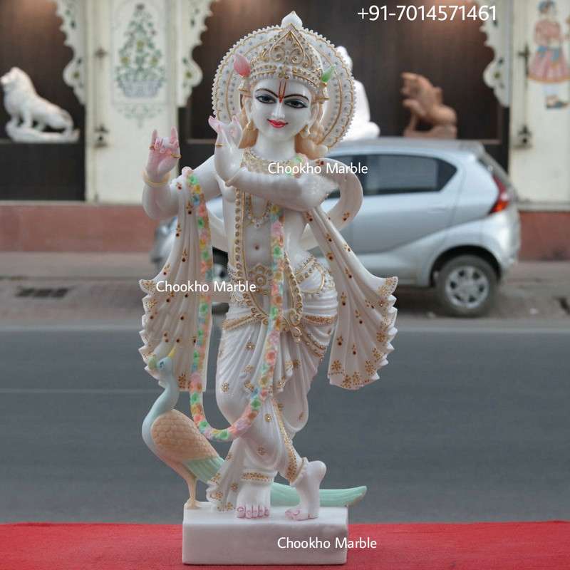 Marble Krishna Statue