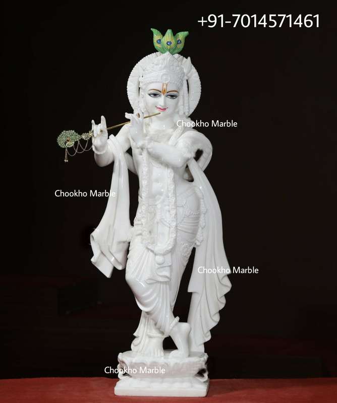 Marble Krishna Statue