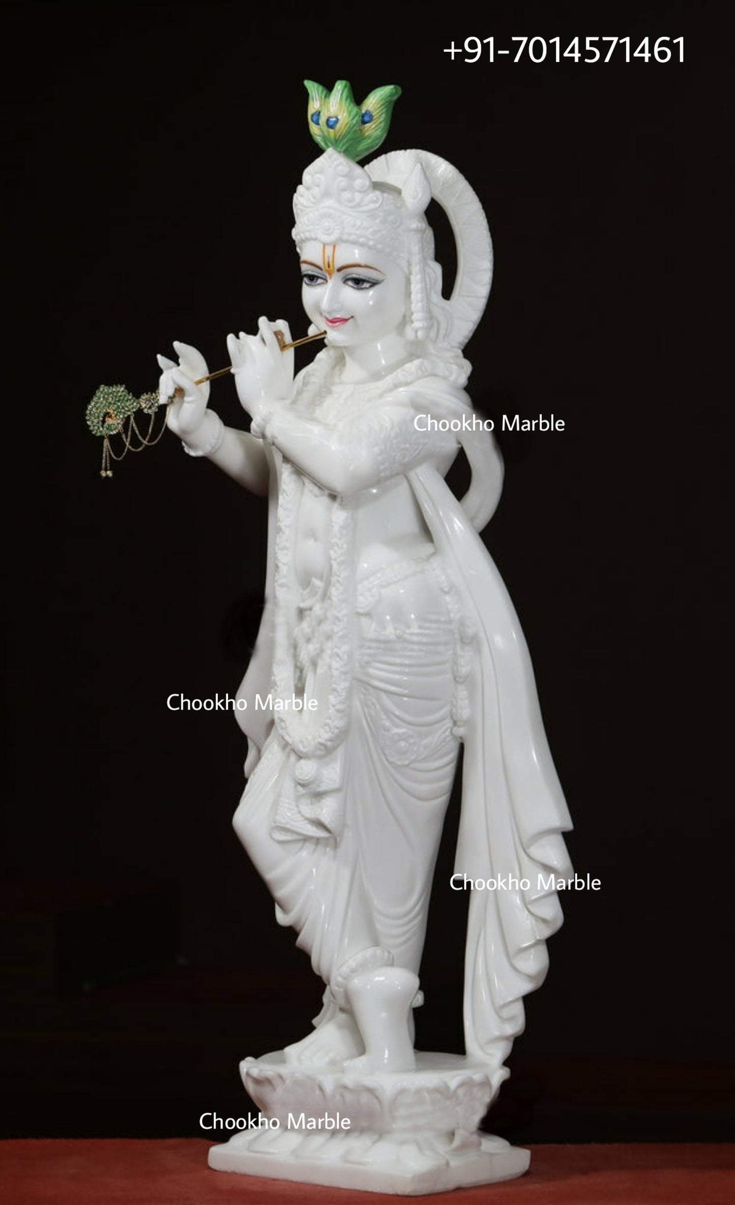 Marble Krishna Statue