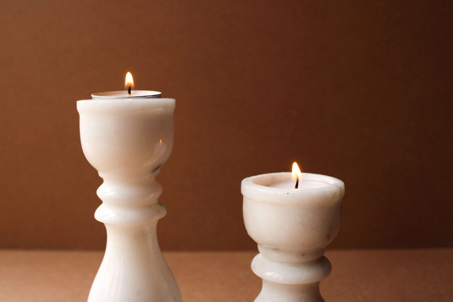 Marble Pillar Candle Holder