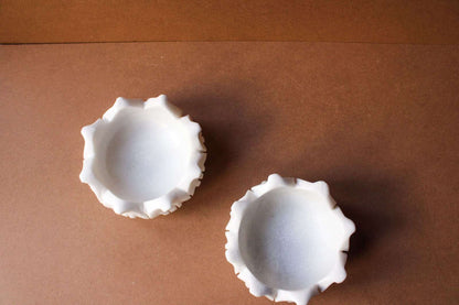 Marble Circular Flower Urli