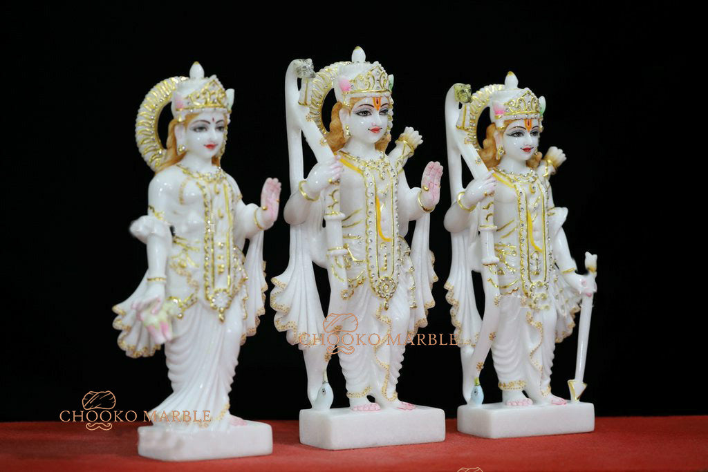 Ram Jodi Marble Statue