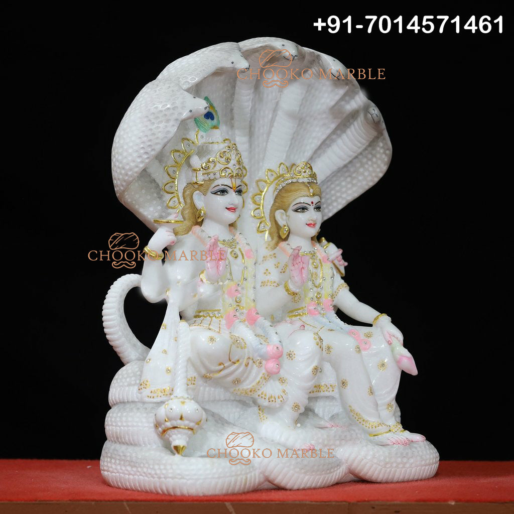 Lakshmi Narayan Marble Statue