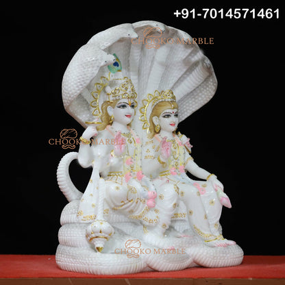 Lakshmi Narayan Marble Statue