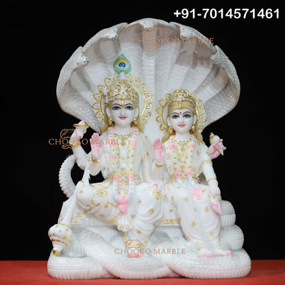 Lakshmi Narayan Marble Statue