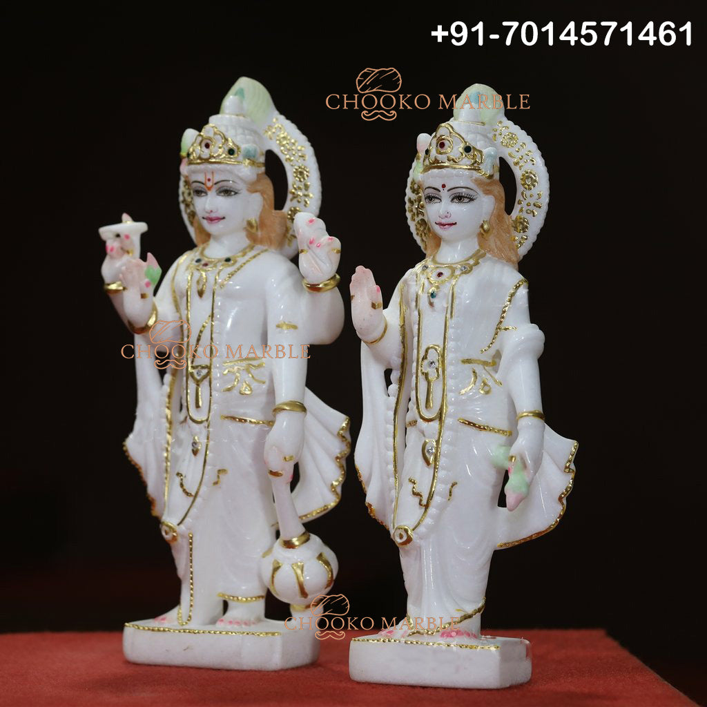 Lakshmi Narayan Marble Statue