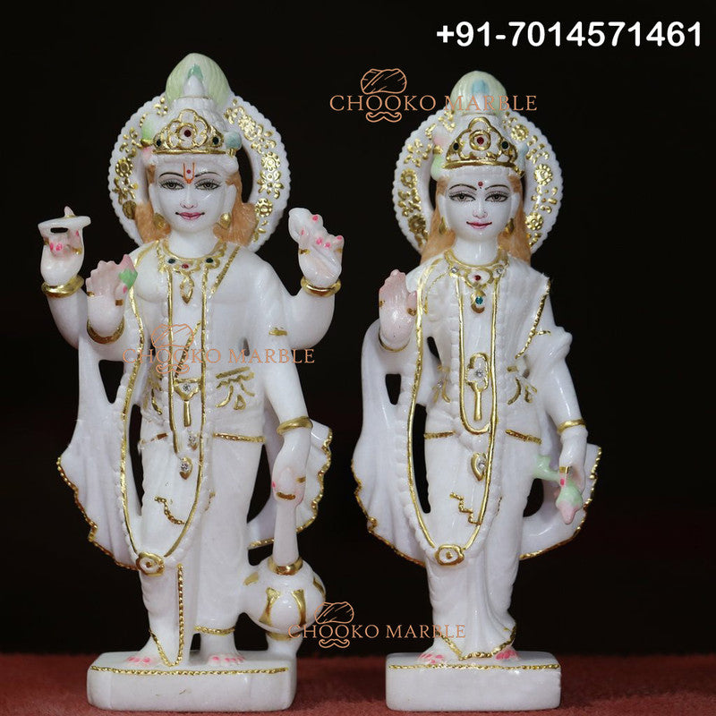 Lakshmi Narayan Marble Statue