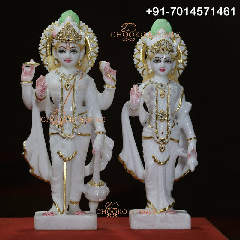 Lakshmi Narayan Marble Statue