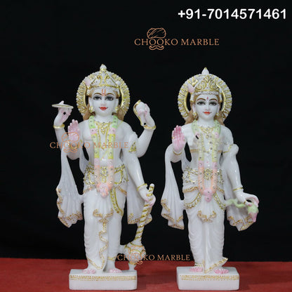 Lakshmi Narayan Marble Statue