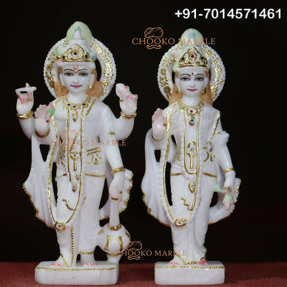 Lakshmi Narayan Marble Statue