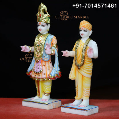 Swami Narayan Marble Statue
