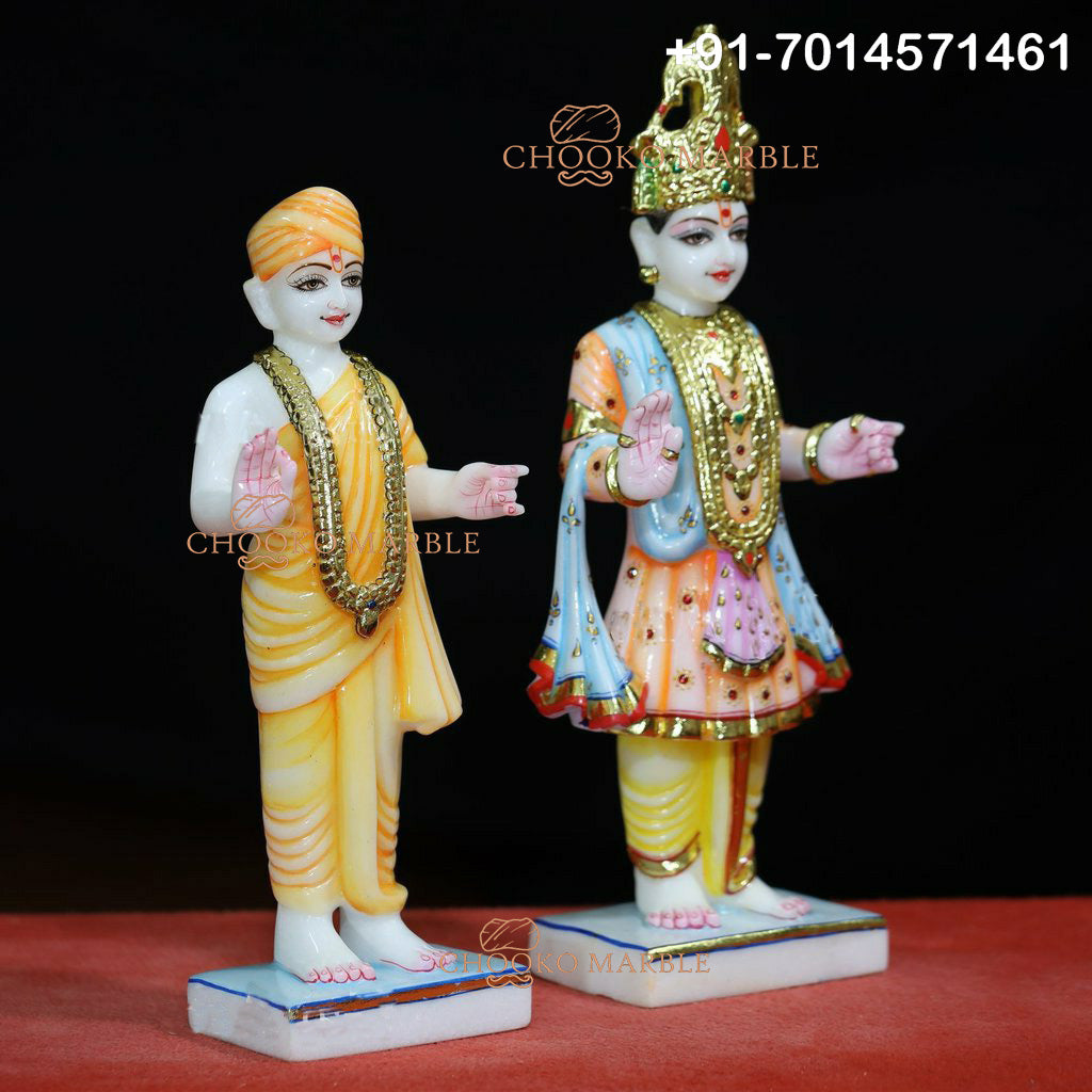 Swami Narayan Marble Statue