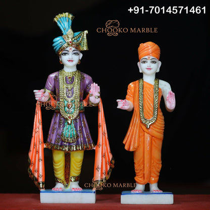 Swami Narayan Marble Statue