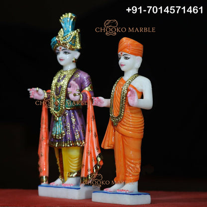 Swami Narayan Marble Statue