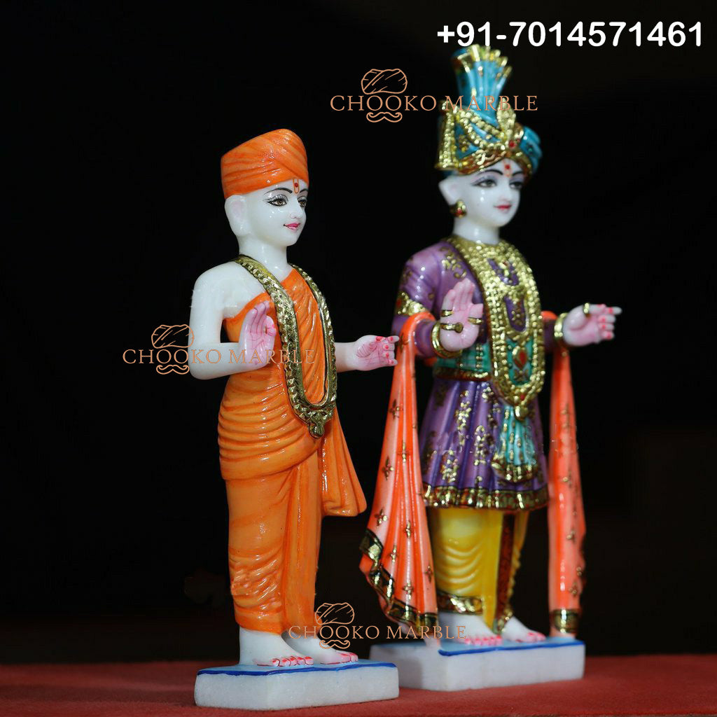 Swami Narayan Marble Statue