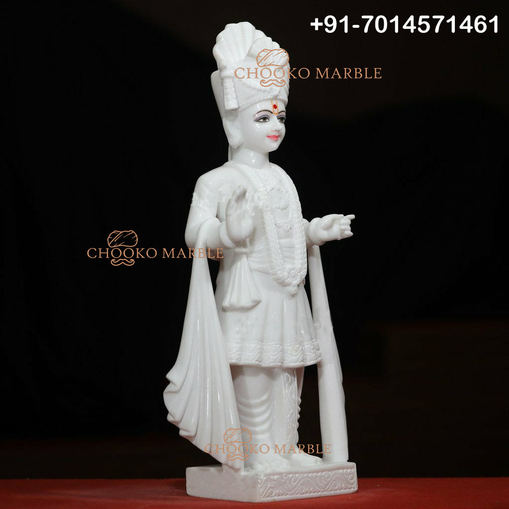 Swami Narayan Marble Statue