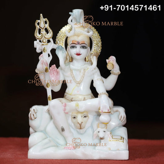 Shiv Ji Marble Statue