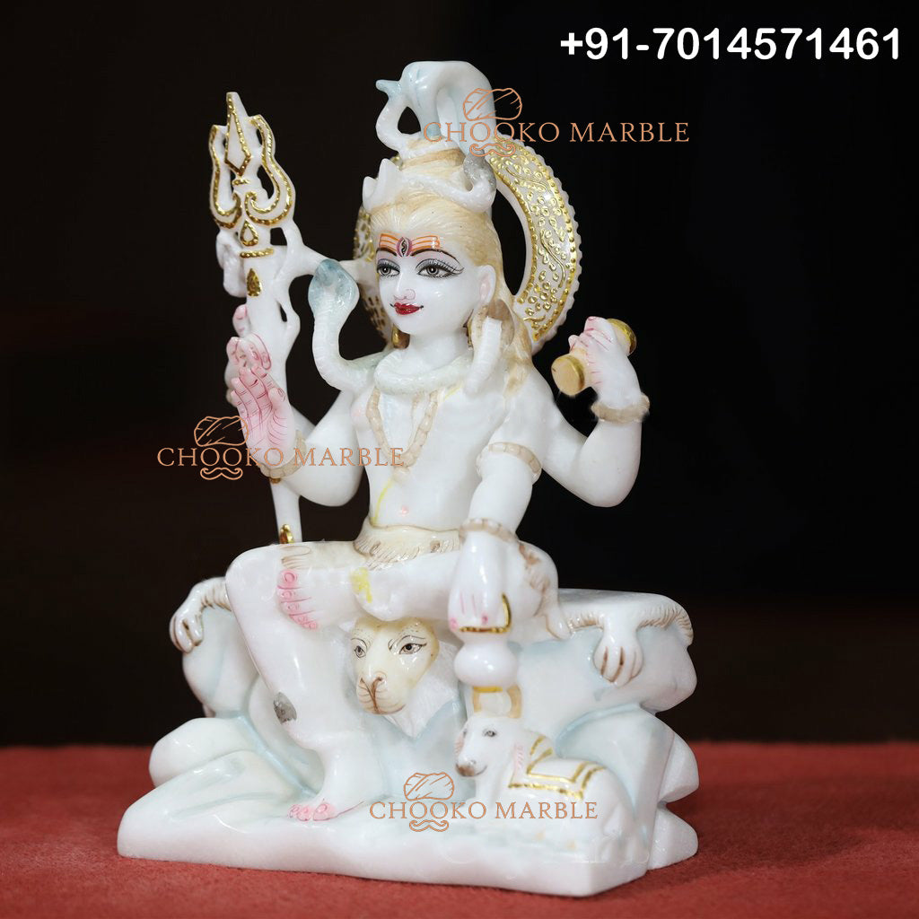 Shiv Ji Marble Statue