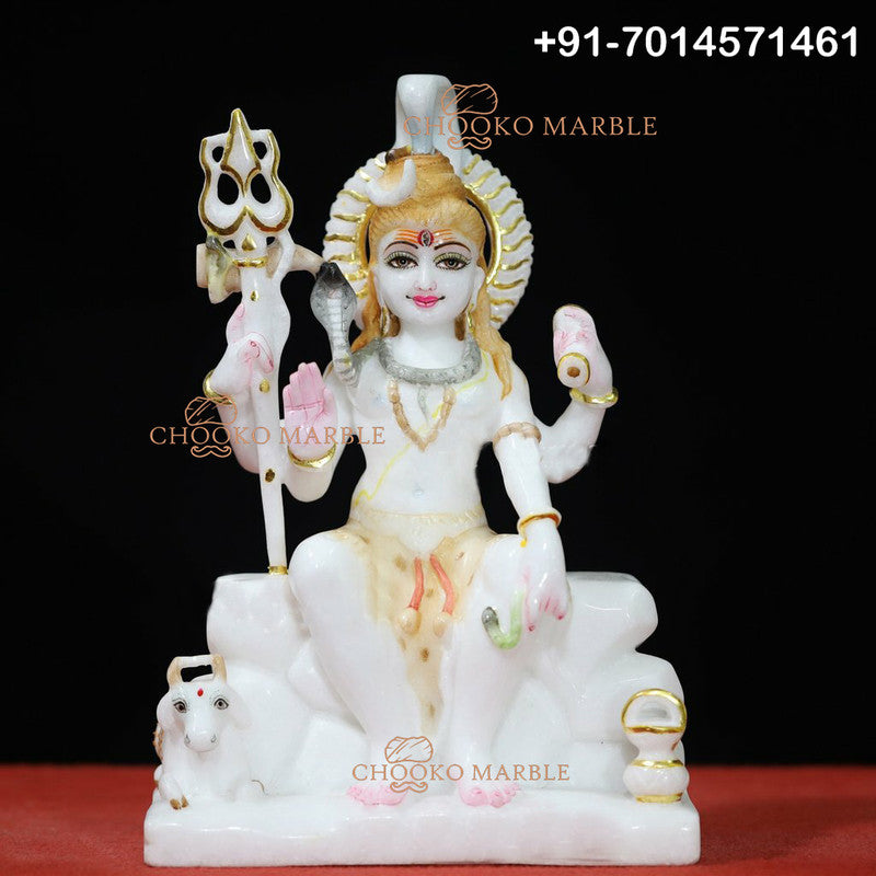 Shiv Ji Marble Statue