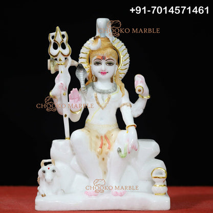 Shiv Ji Marble Statue