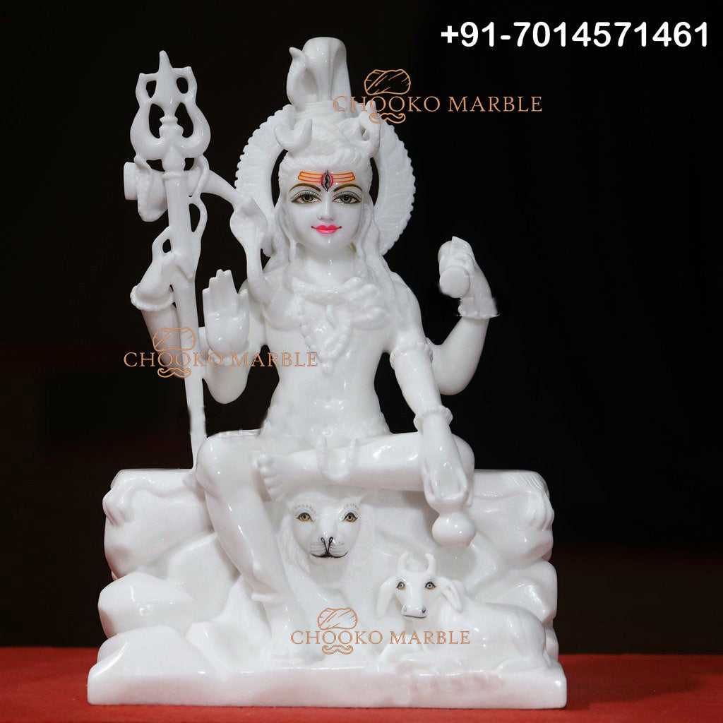 Shiv Ji Marble Statue