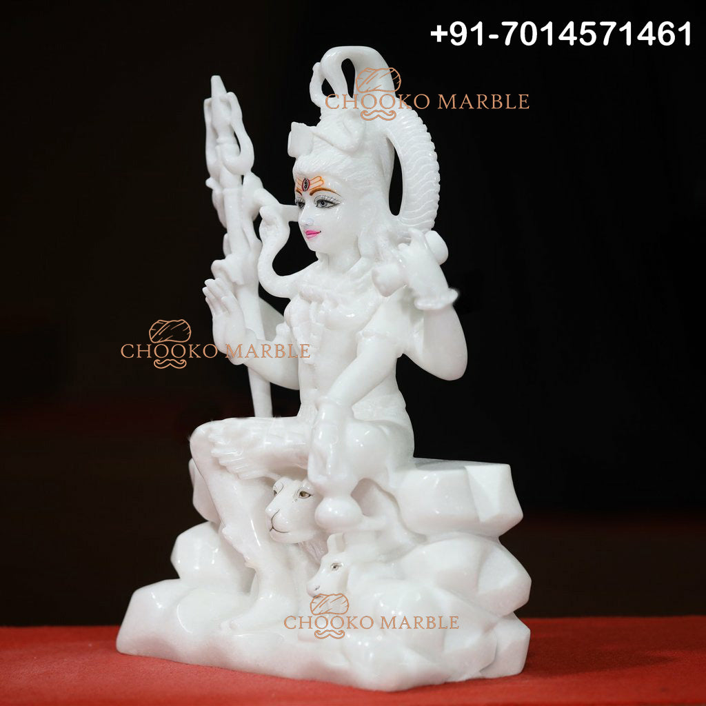 Shiv Ji Marble Statue