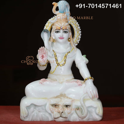 Shiv Ji Marble Statue