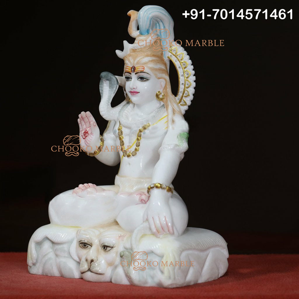 Shiv Ji Marble Statue