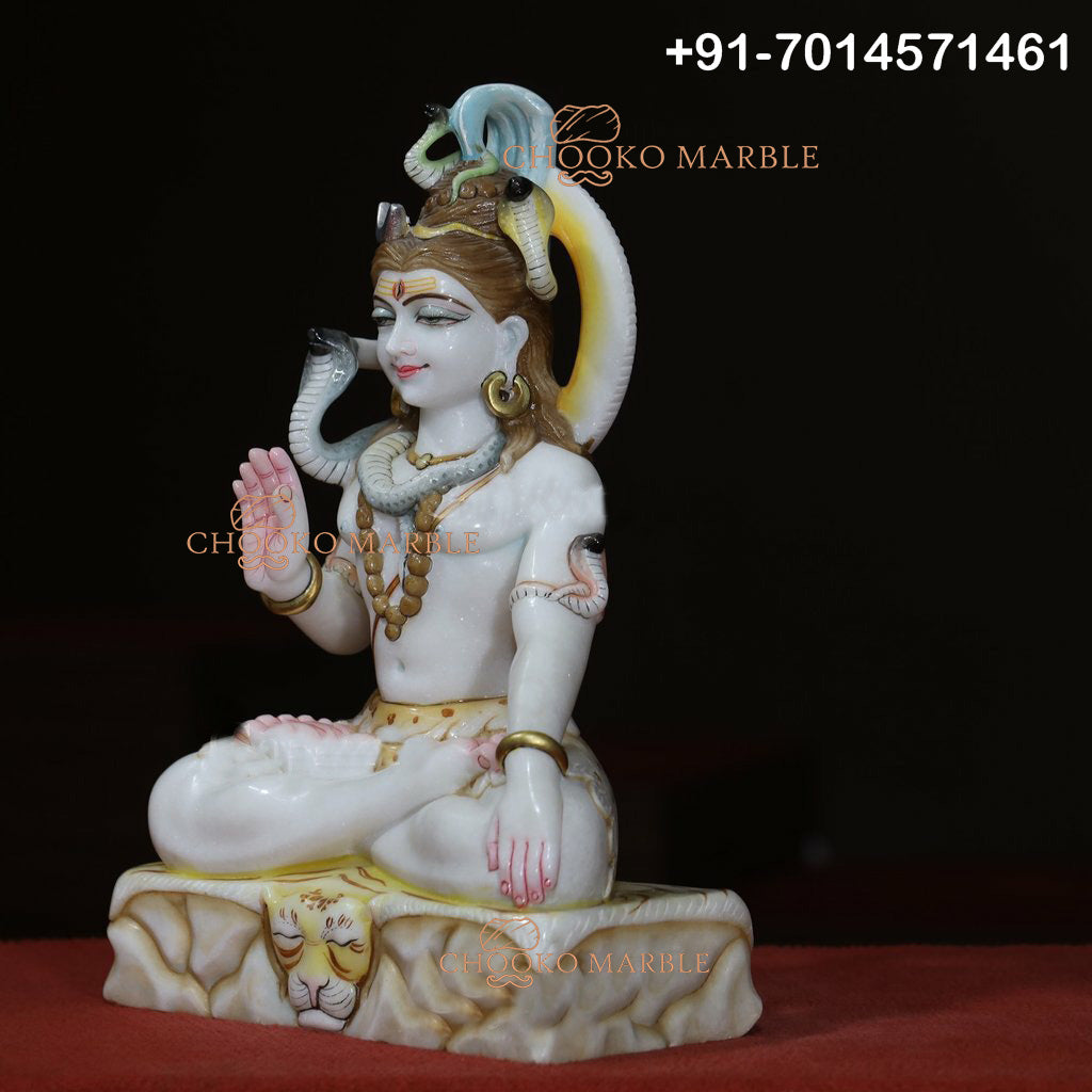 Shiv Ji Marble Statue