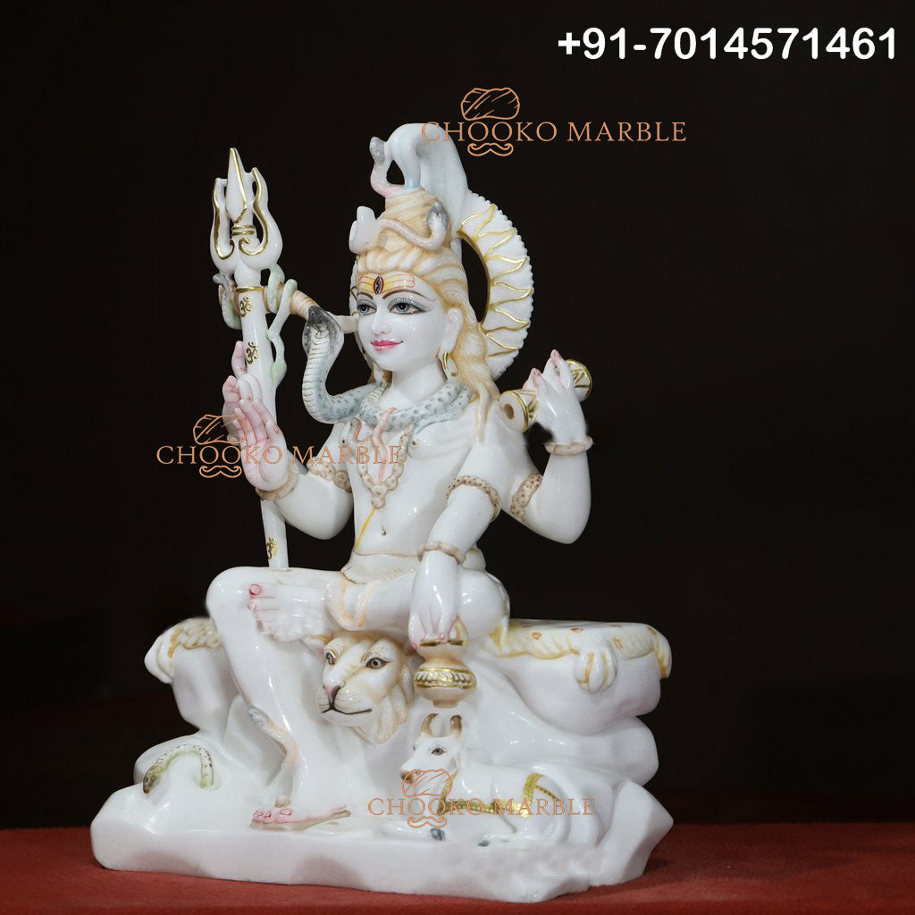 Shiv Ji Marble Statue