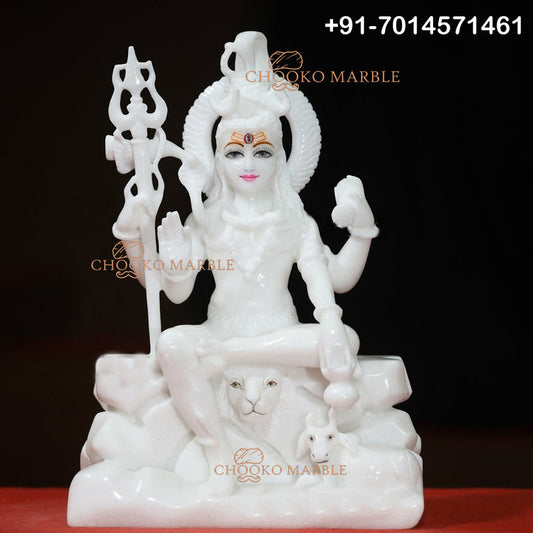 Shiv Ji Marble Statue