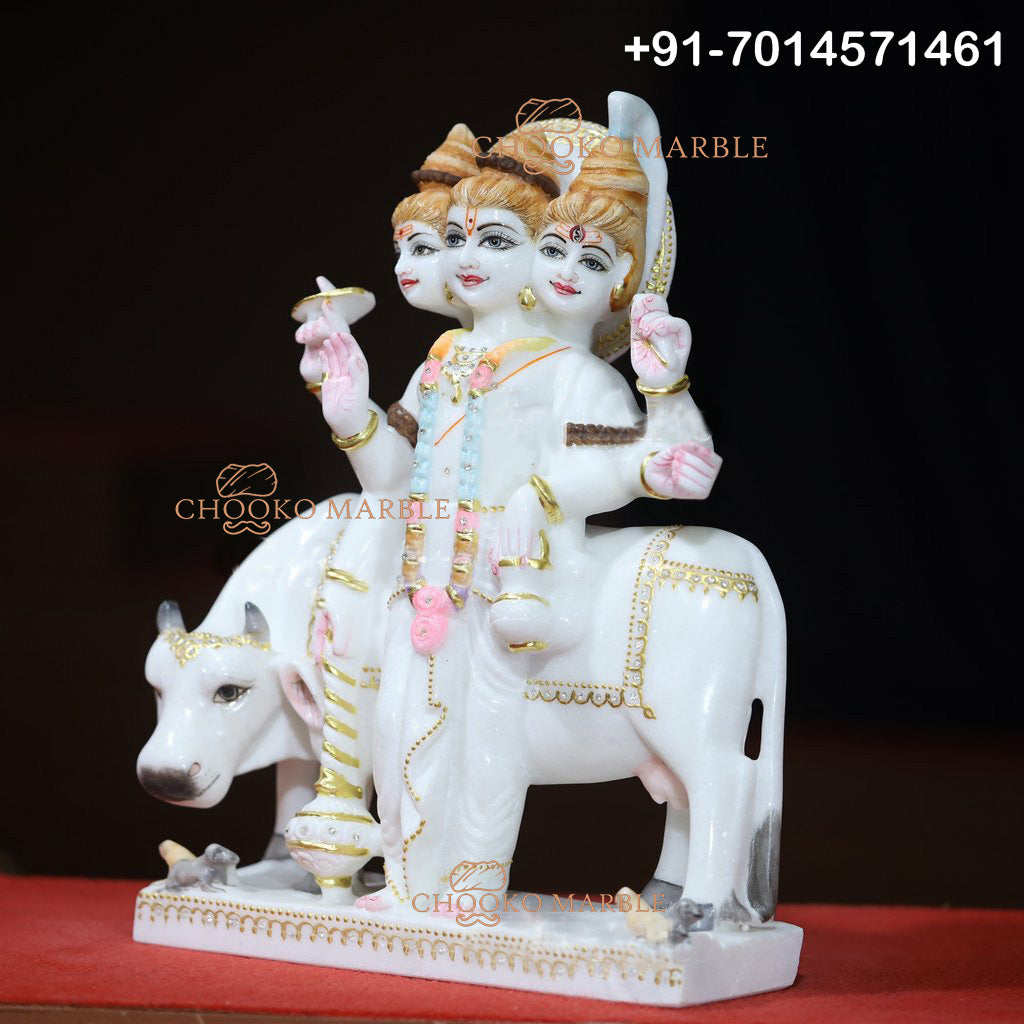Dattatreya Marble Statue