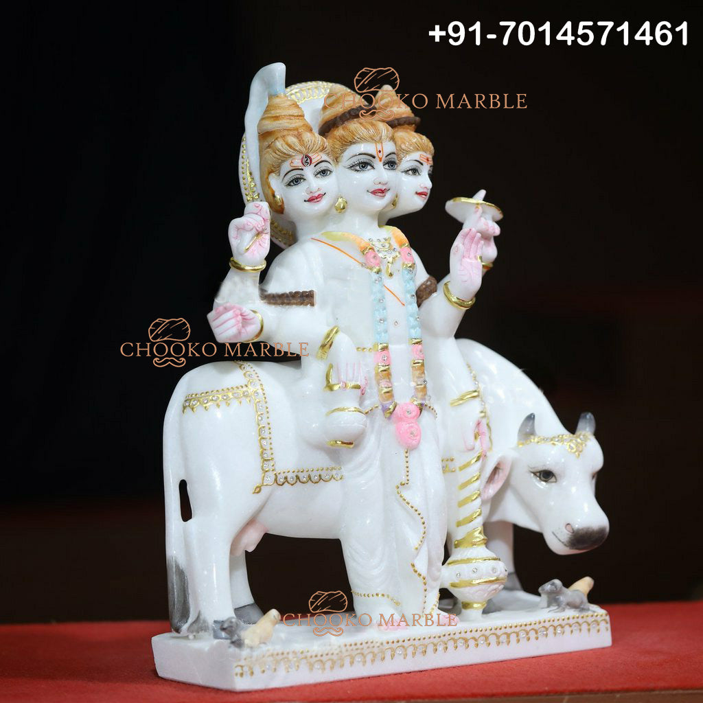 Dattatreya Marble Statue