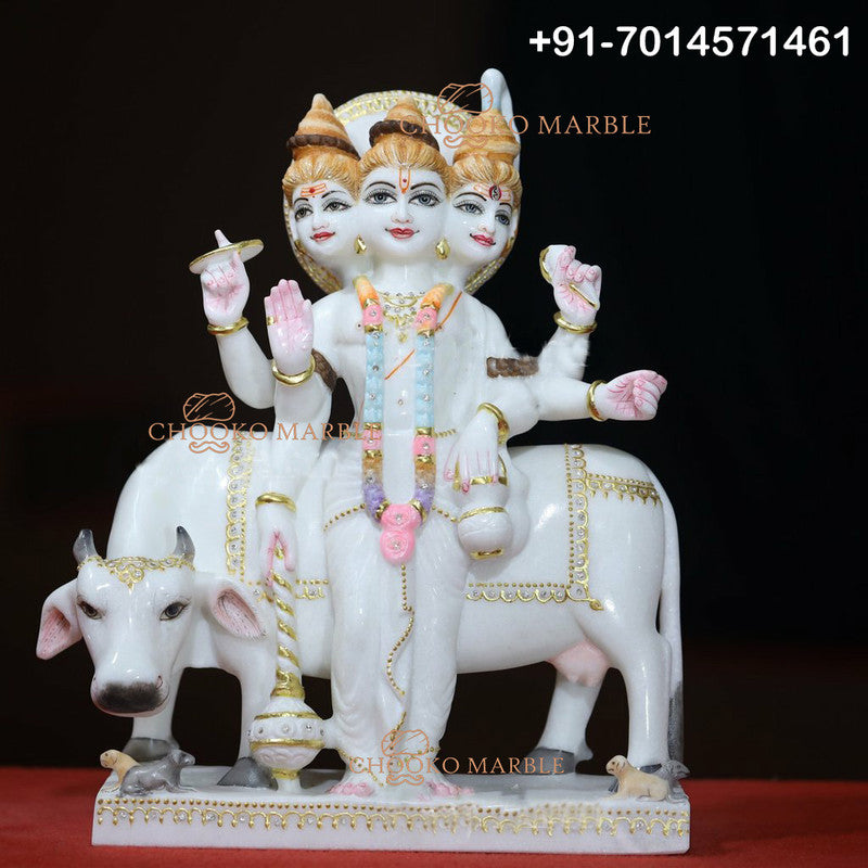 Dattatreya Marble Statue