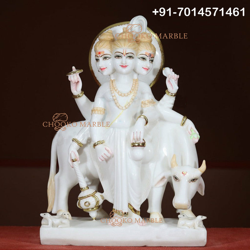 Dattatreya Marble Statue