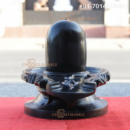 Shivling Marble Statue