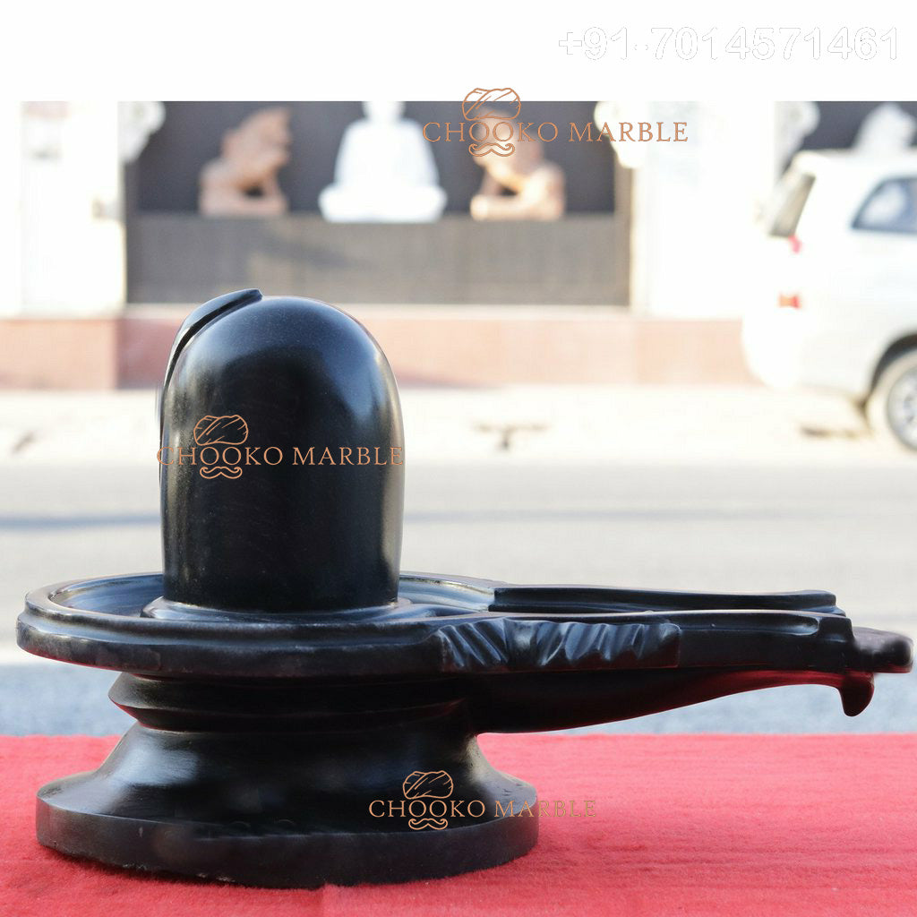 Shivling Marble Statue