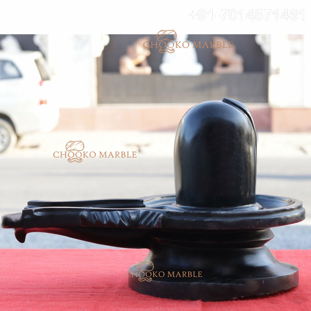 Shivling Marble Statue