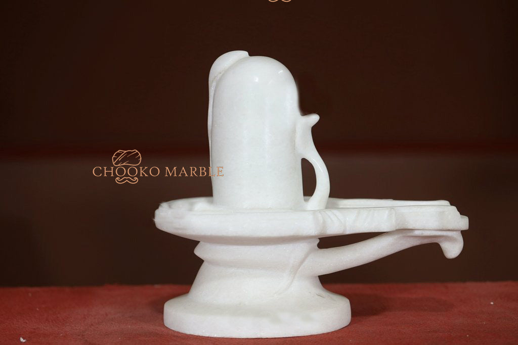 Shivling Marble Statue
