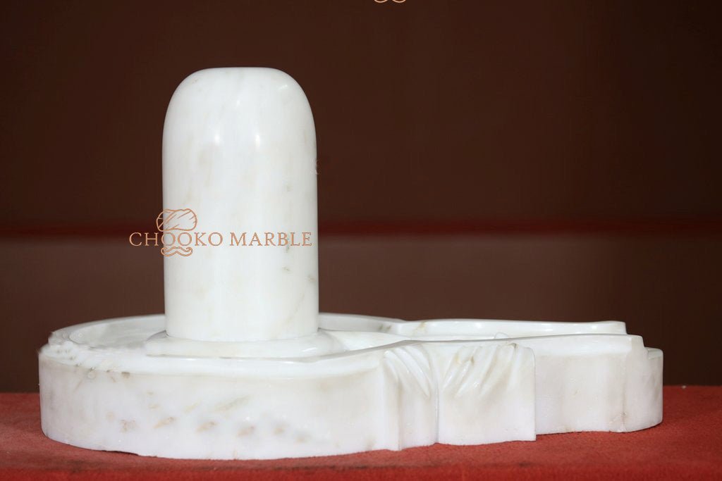 Shivling Marble Statue