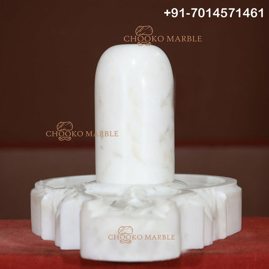 Shivling Marble Statue