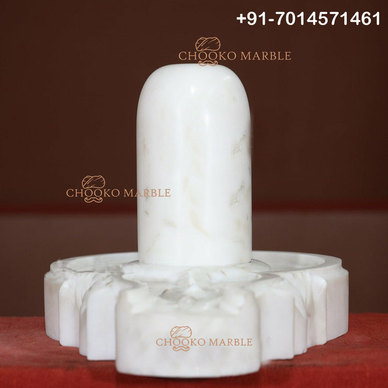 Shivling Marble Statue