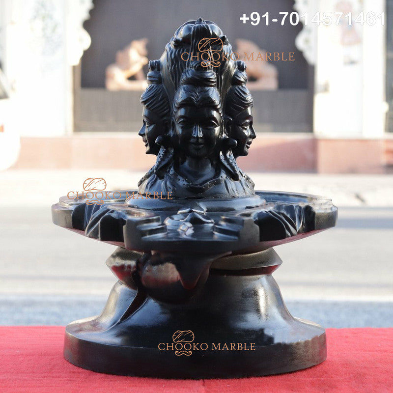 Shivling Marble Statue