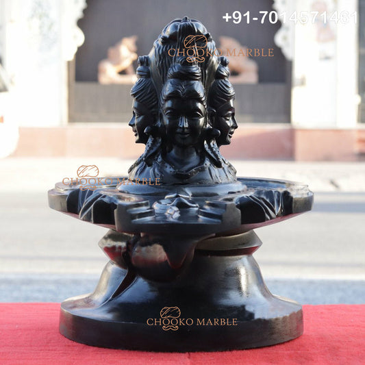 Shivling Marble Statue